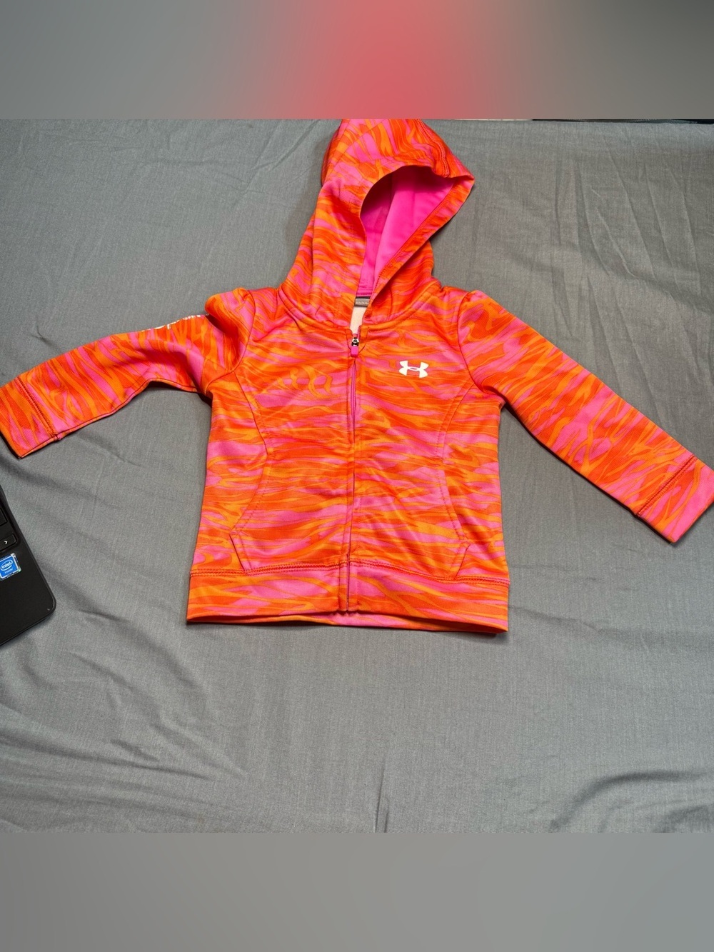 Under Armour Pink and Orange Camo Toddler Hoodie